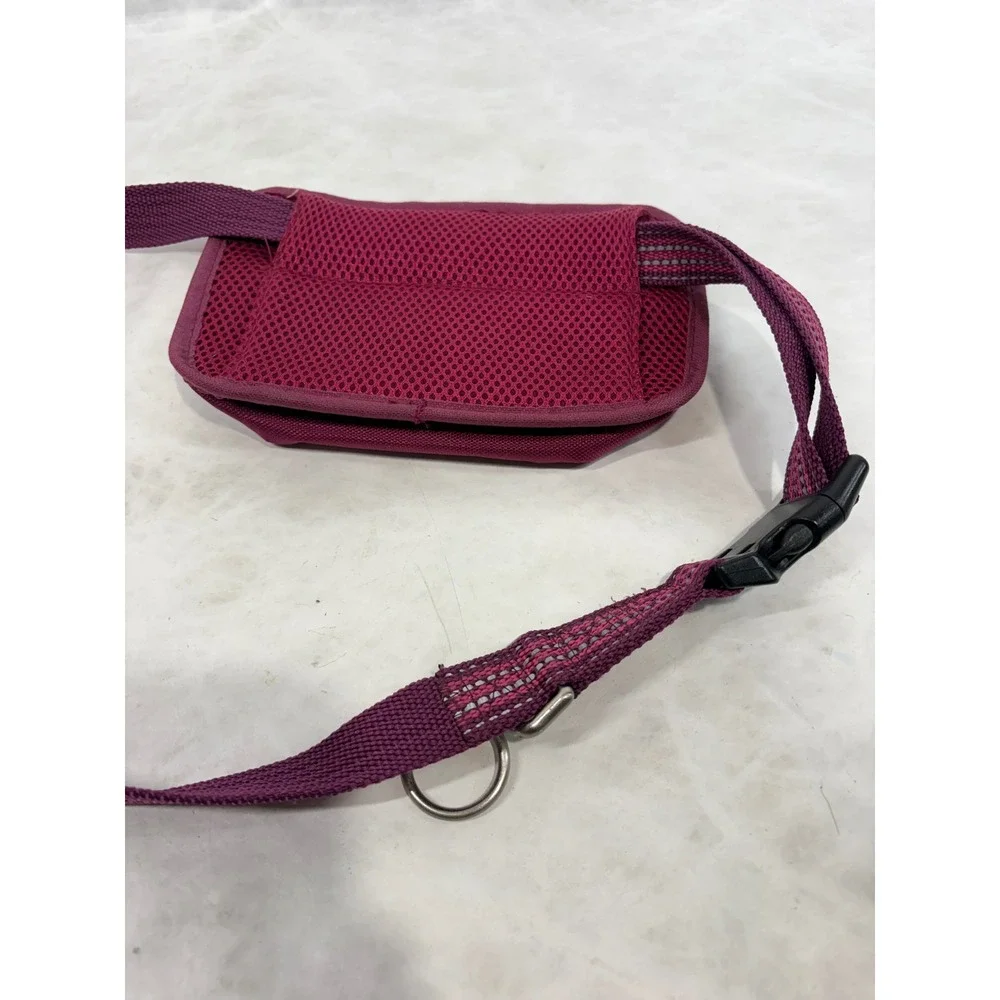 KONG Dog Training Treat Bag Waist Pack Magenta Purple Reflective Belt D-Ring